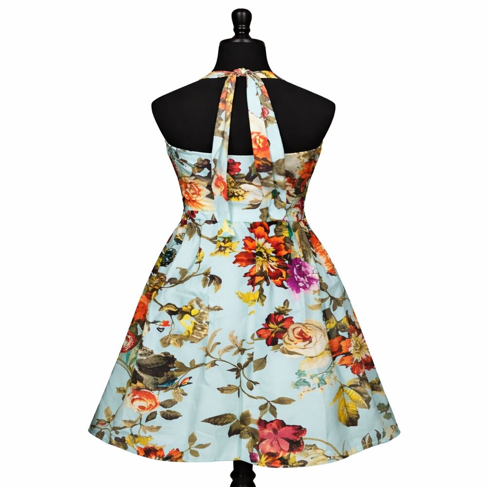 Ted Baker London Light Blue Floral Fit-and-Flare Dress - Picture 2 of 7